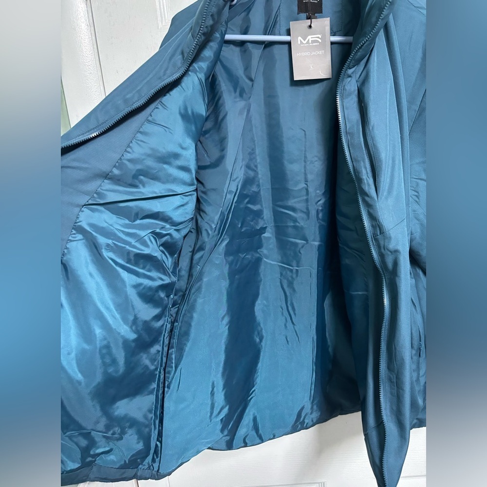 Mack Russo Hybrid Zip Up Jacket Blue Men’s Size Large NEW - Picture 4 of 8